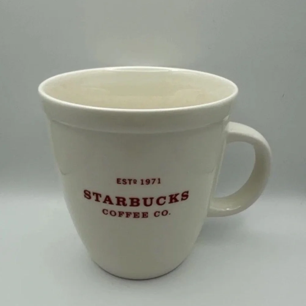 Y2K Starbucks Coffee Company Barista Holiday Mug 2007 With Red Logo 18 Ounces - Picture 7 of 7